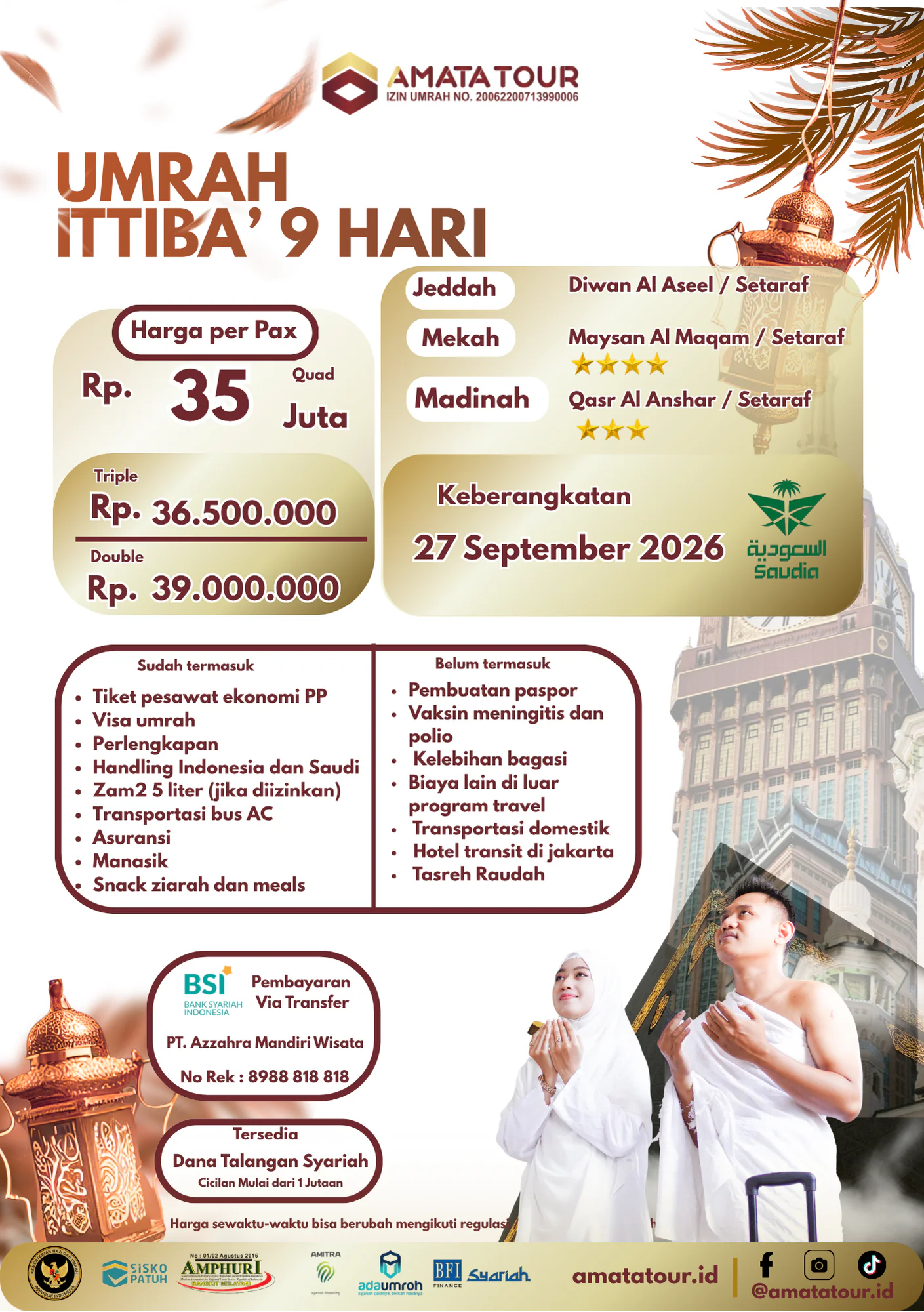Umrah Ittiba 9 Hari
